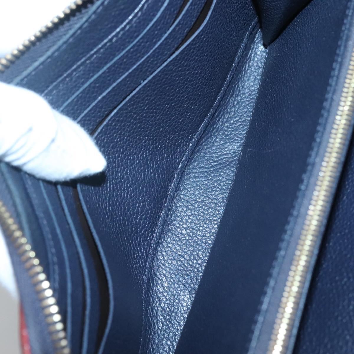 Louis Vuitton Portefeuille zippy Monogramme Empreinte Monogramme Empreinte, NAVY, LEATHER, Wallets