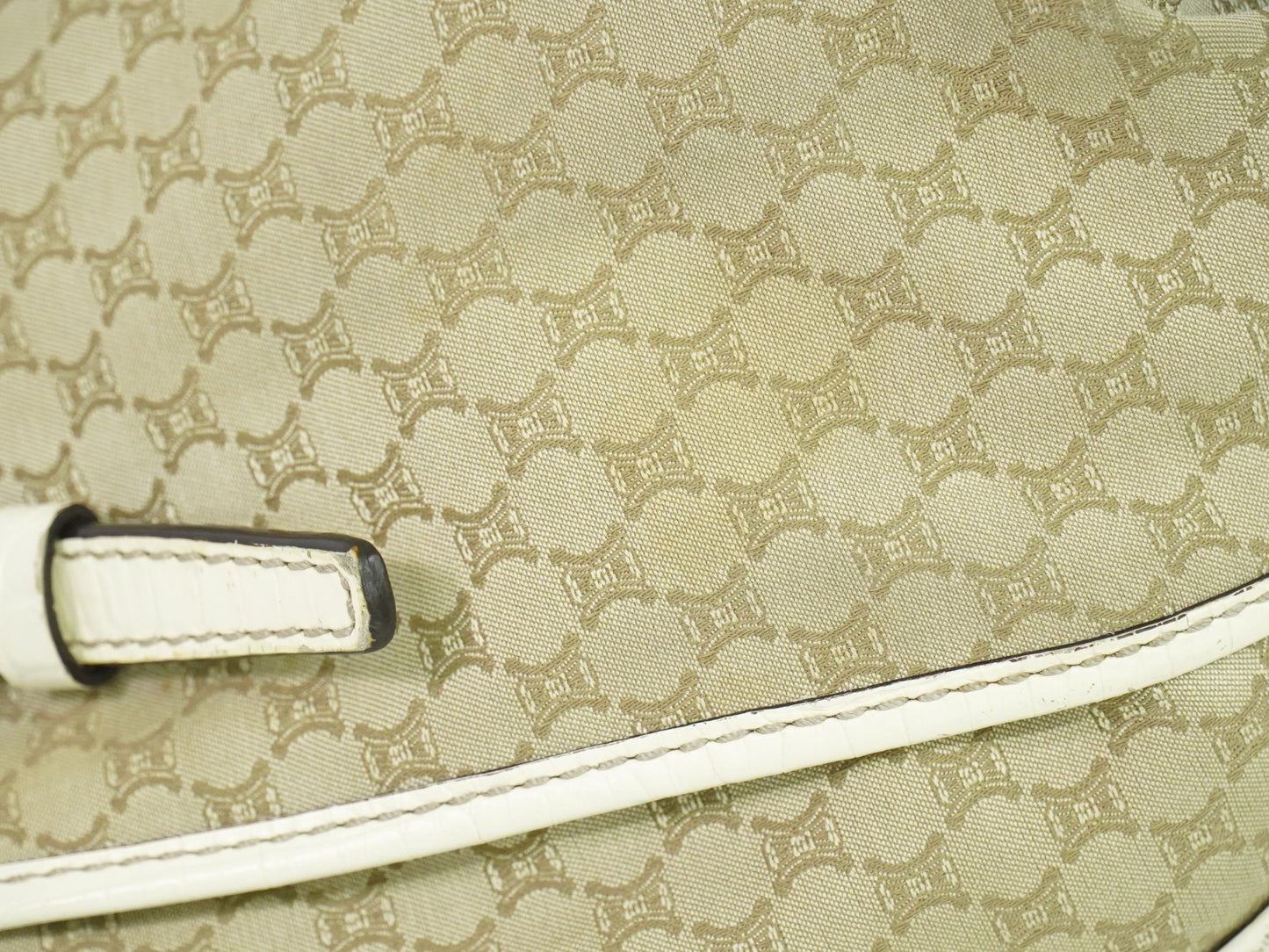 Celine Bittersweet Canvas, BEIGE, CANVAS, Tote bag