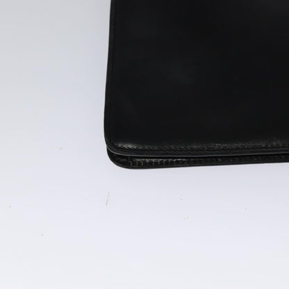 Celine Envelope Shoulder Bag Leather, BLACK, LEATHER, Shoulder bag