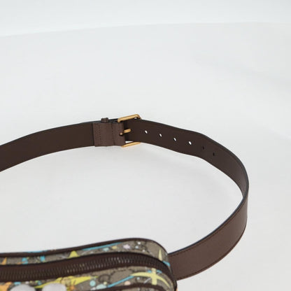 Gucci Disney Donald Duck Belt Bag Printed GG Coated Canvas, BEIGE, PVC, Shoulder bag