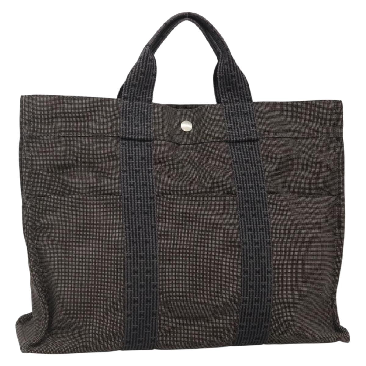 Hermes Fourre-tout Herline Fourre-tout Herline, GRAY, CANVAS, Tote bag