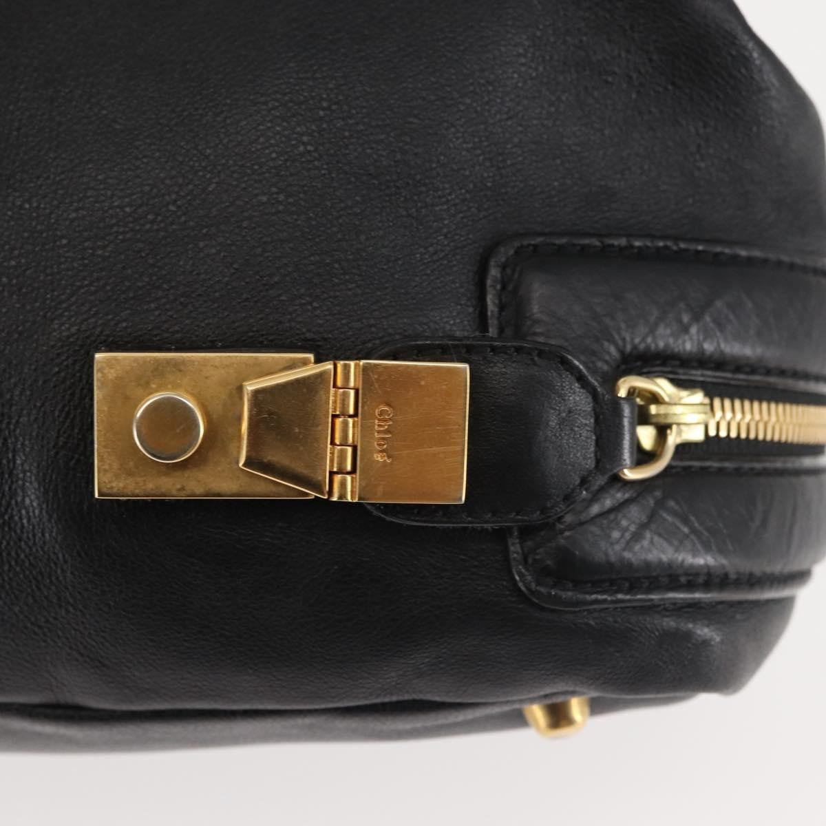 Chloe Cary Satchel Leather, BLACK, LEATHER, Shoulder bag