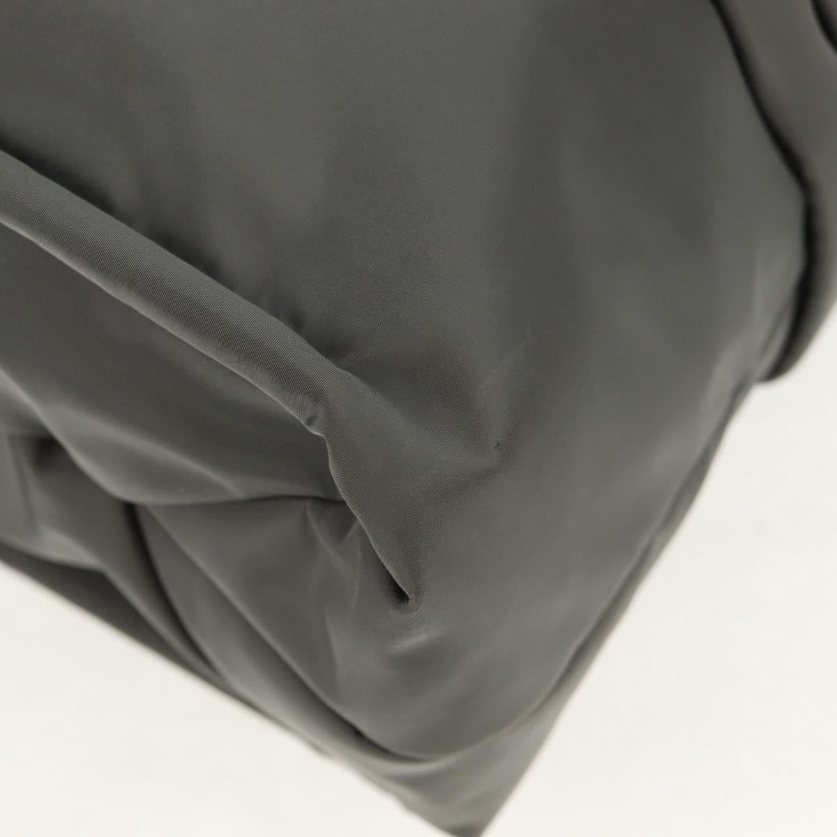 Chloe Woody Tote Recycled Nylon, GRAY, NYLON, Tote bag