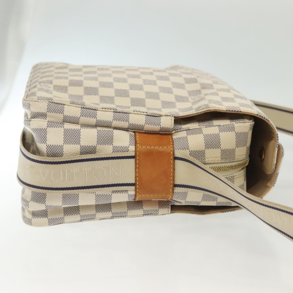 Louis Vuitton Naviglio Handbag Damier, WHITE, CANVAS, Shoulder bag