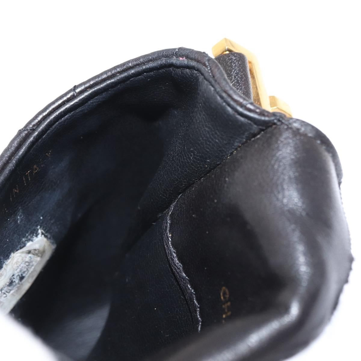 Chanel Chain Shoulder Bag Leather, BLACK, LEATHER, Shoulder bag