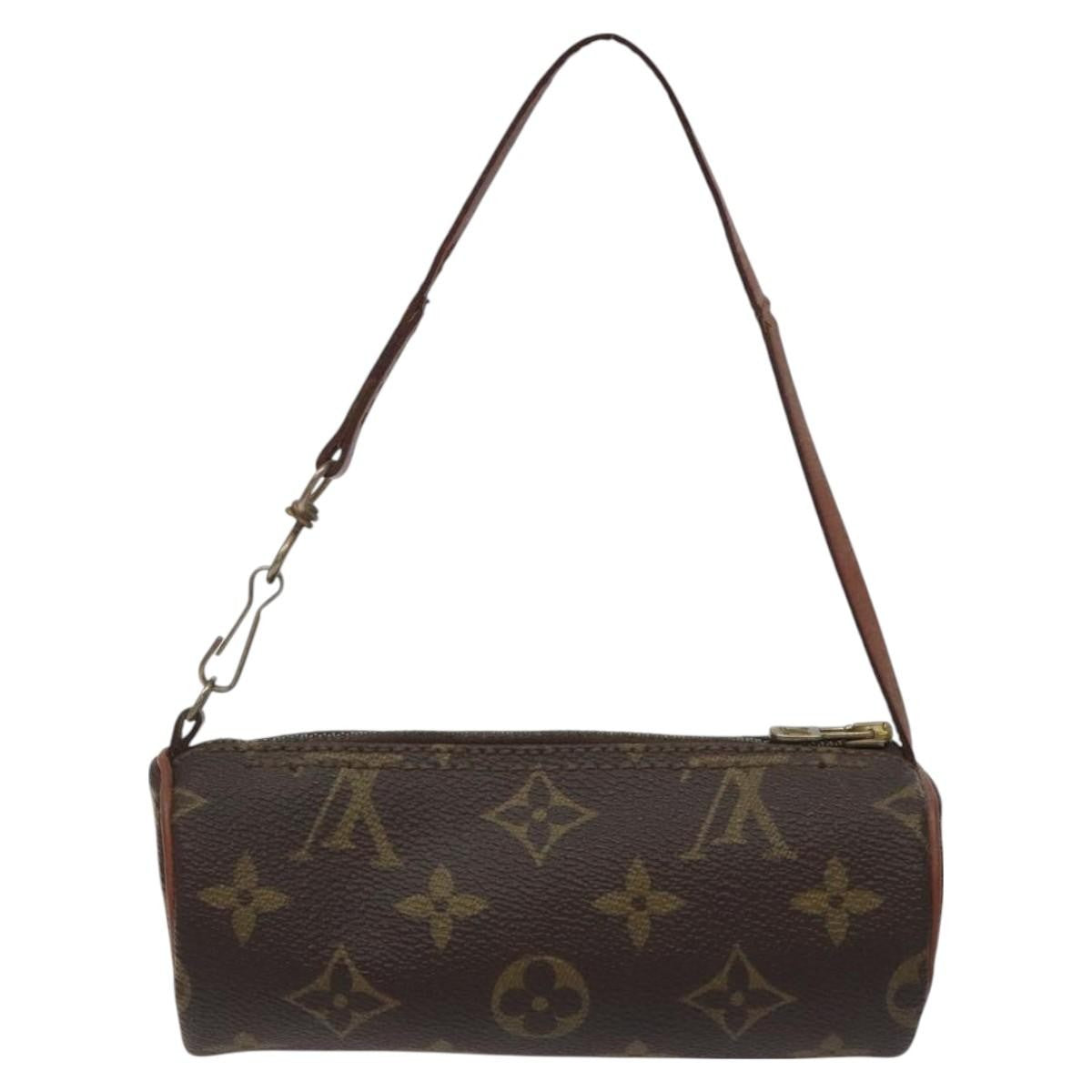 Louis Vuitton Papillon Pochette Monogram Canvas, BROWN, CANVAS, Clutche & pouche