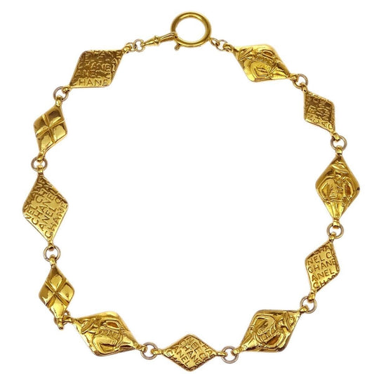 Chanel Mademoiselle Pendant Necklace Gold-plated, GOLD, GOLD_PLATED, Necklace