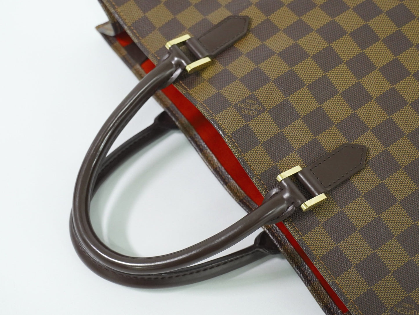 Louis Vuitton Sac Plat Bag Monogram Canvas, BROWN, CANVAS, Tote bag