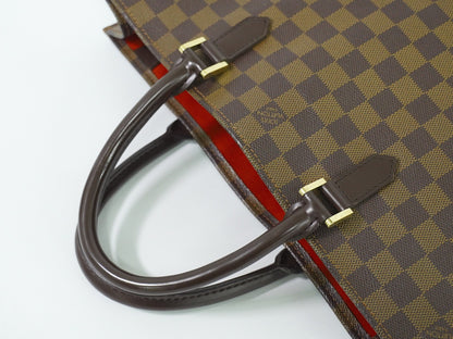 Louis Vuitton Sac Plat Bag Monogram Canvas, BROWN, CANVAS, Tote bag