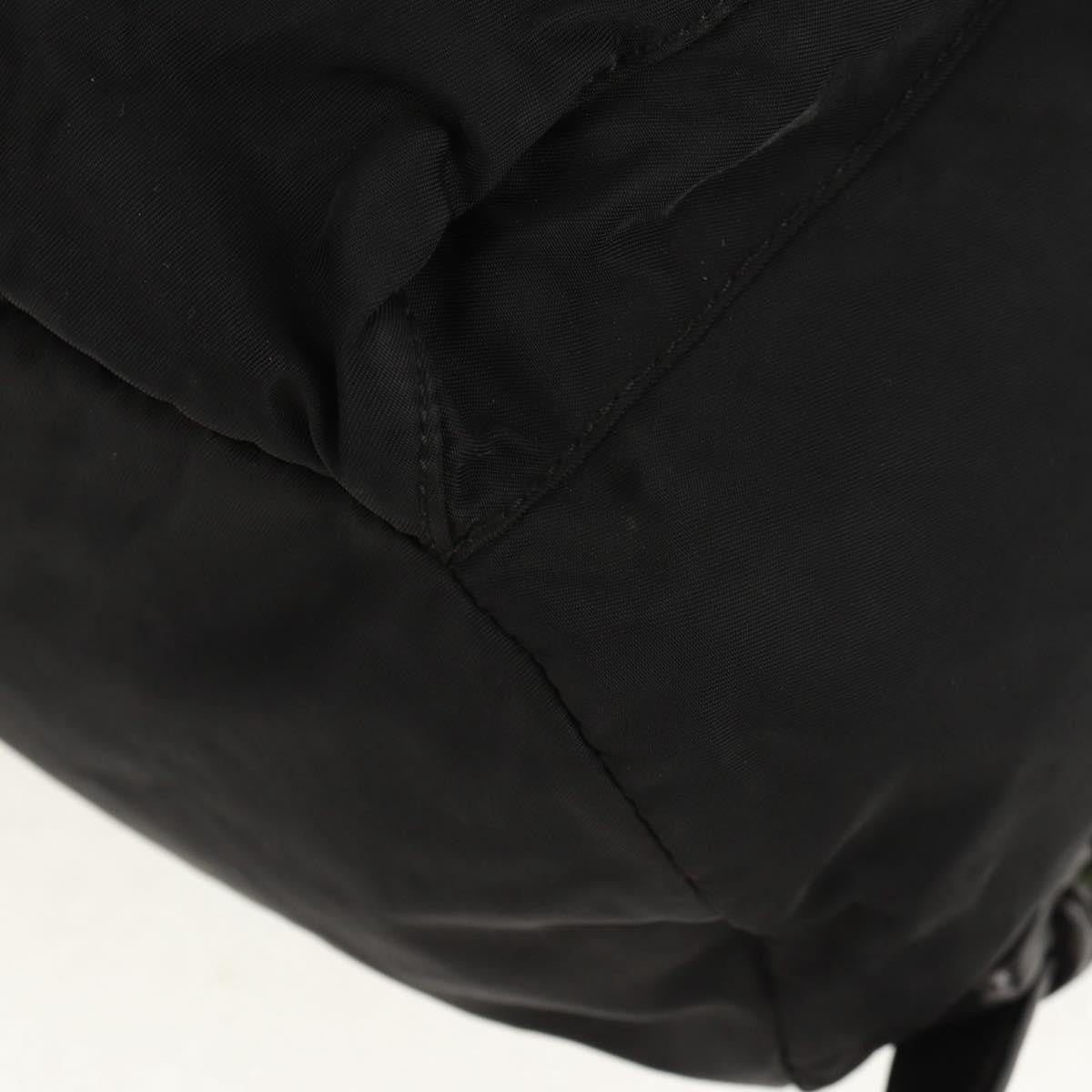 Prada Front Pocket Buckle Backpack Nylon, BLACK, NYLON, Backpack