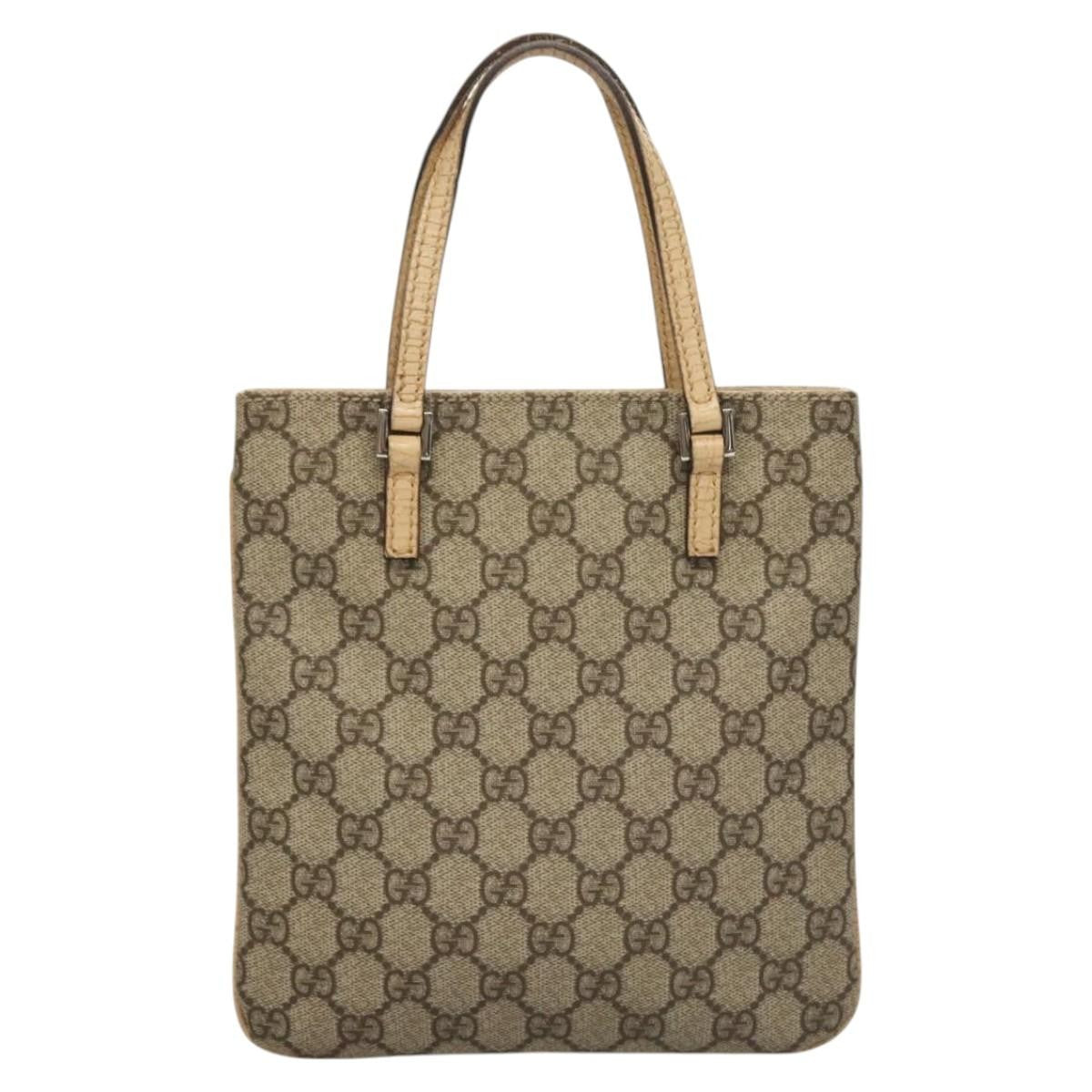 Gucci Joy Plus Flat Tote GG Coated Canvas, BEIGE, CANVAS, Tote bag