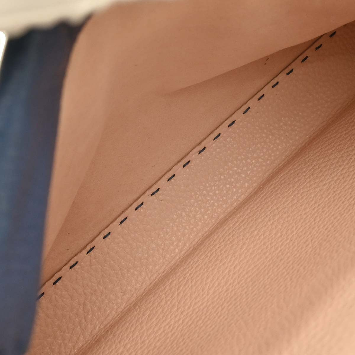 Fendi Selleria Peekaboo Bag Rigid Leather, BLUE, LEATHER, Handbag