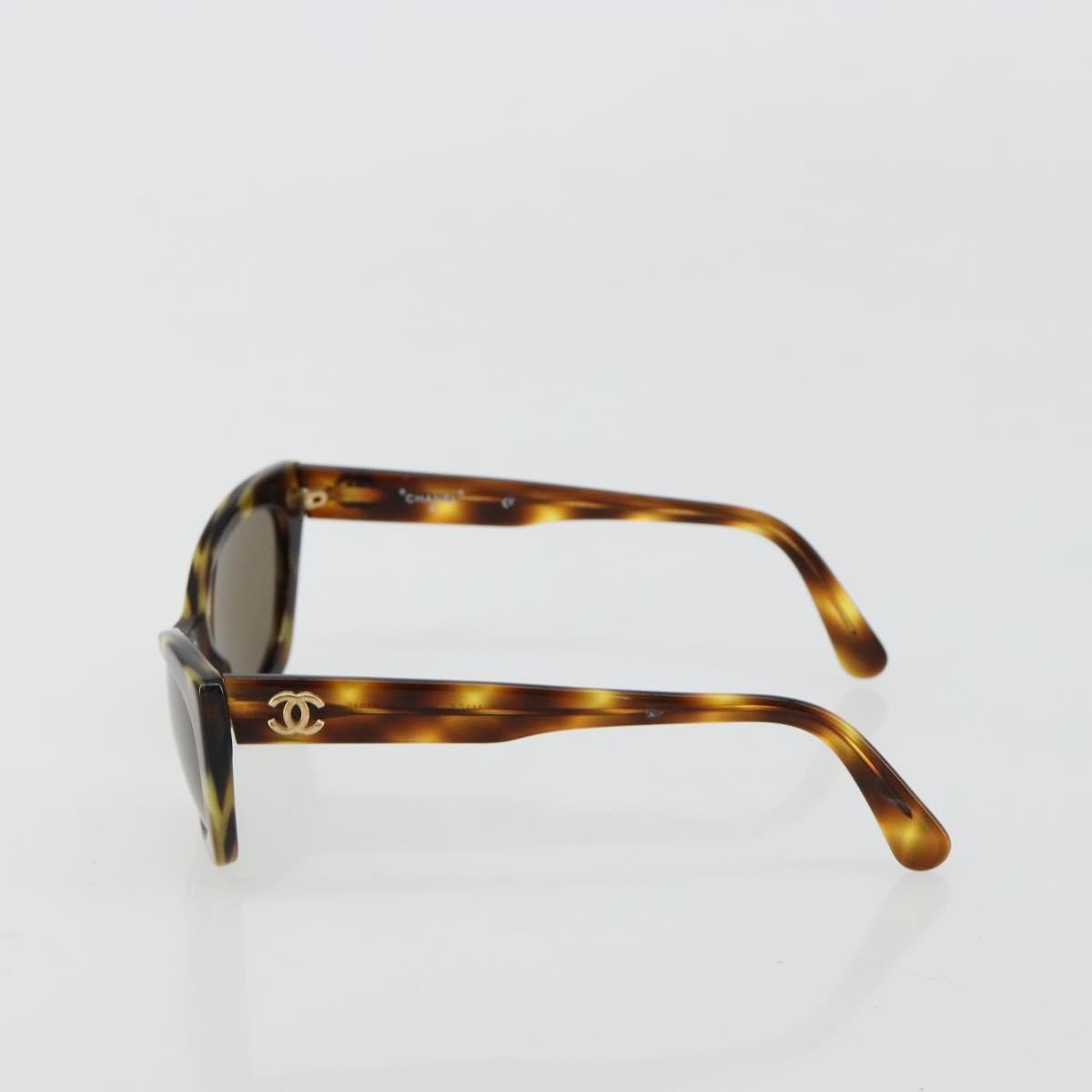 Chanel Logo CC Sunglasses Plastic, Brown, Plastic, Sunglasses