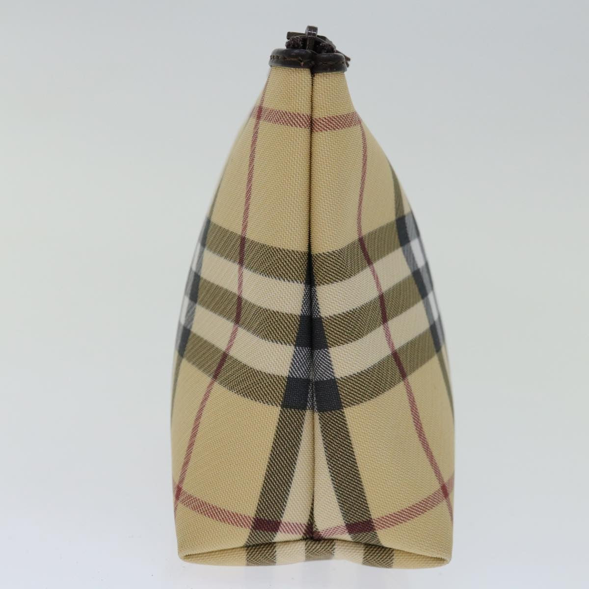 Burberry Nova check Pochette Canvas, BEIGE, CANVAS, Clutche & pouche