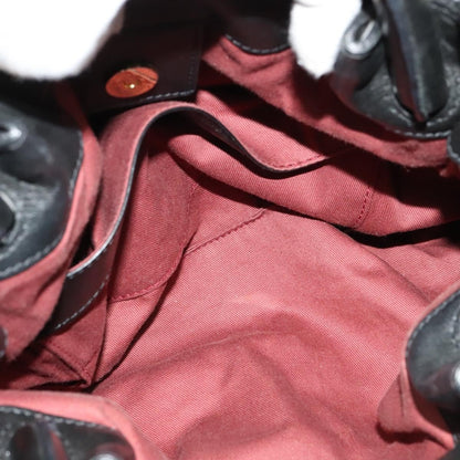 Chloe Victoria Handbag Leather, BLACK, LEATHER, Handbag