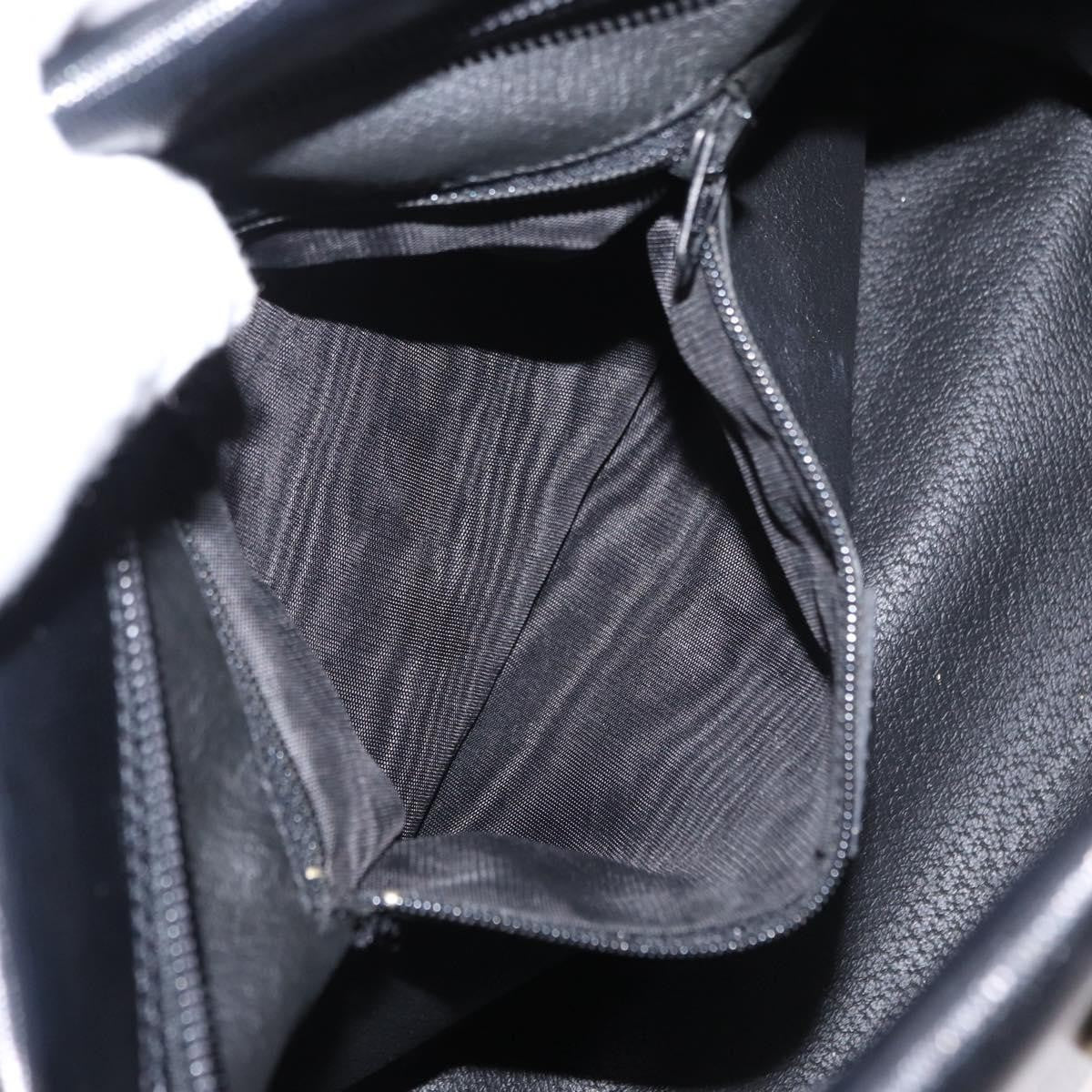 Celine Vintage Circle Logo Crossbody Bag Leather, BLACK, LEATHER, Shoulder bag