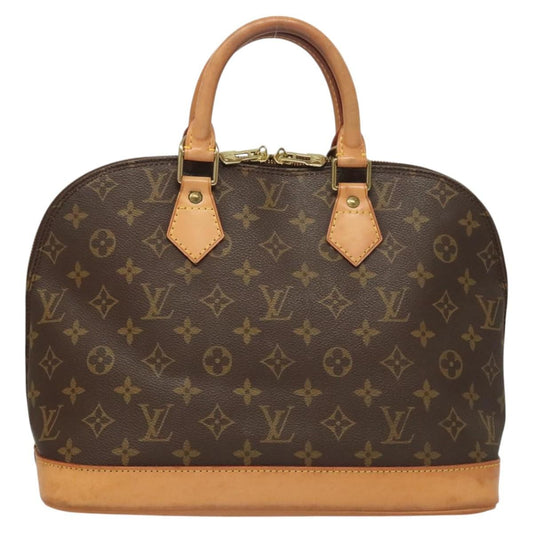 Louis Vuitton Alma Handbag Monogram Canvas, BROWN, CANVAS, Handbag