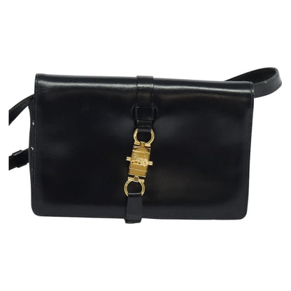 Celine Shoulder Bag Leather, NAVY, LEATHER, Shoulder bag