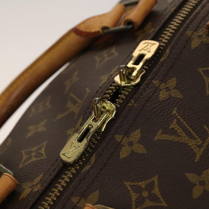 Louis Vuitton Keepall Bag Monogram Canvas, BROWN, CANVAS, Travel bag