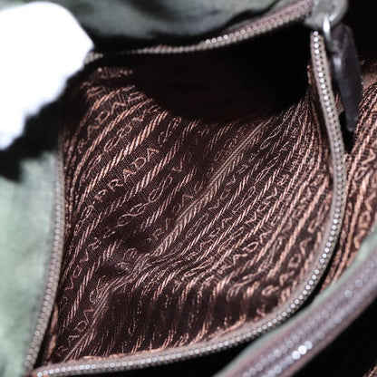 Prada Vintage Shoulder Bag Tessuto, KHAKI, NYLON, Shoulder bag