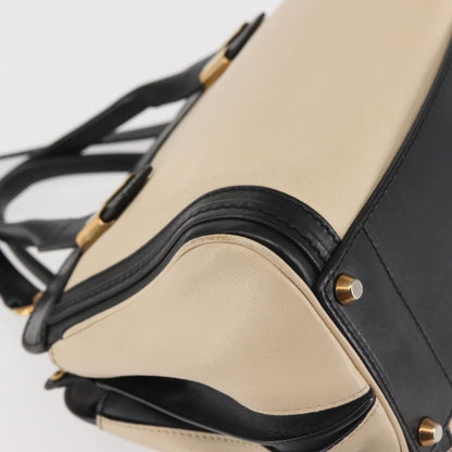 Chloe Alice Satchel Leather, BEIGE, LEATHER, Handbag