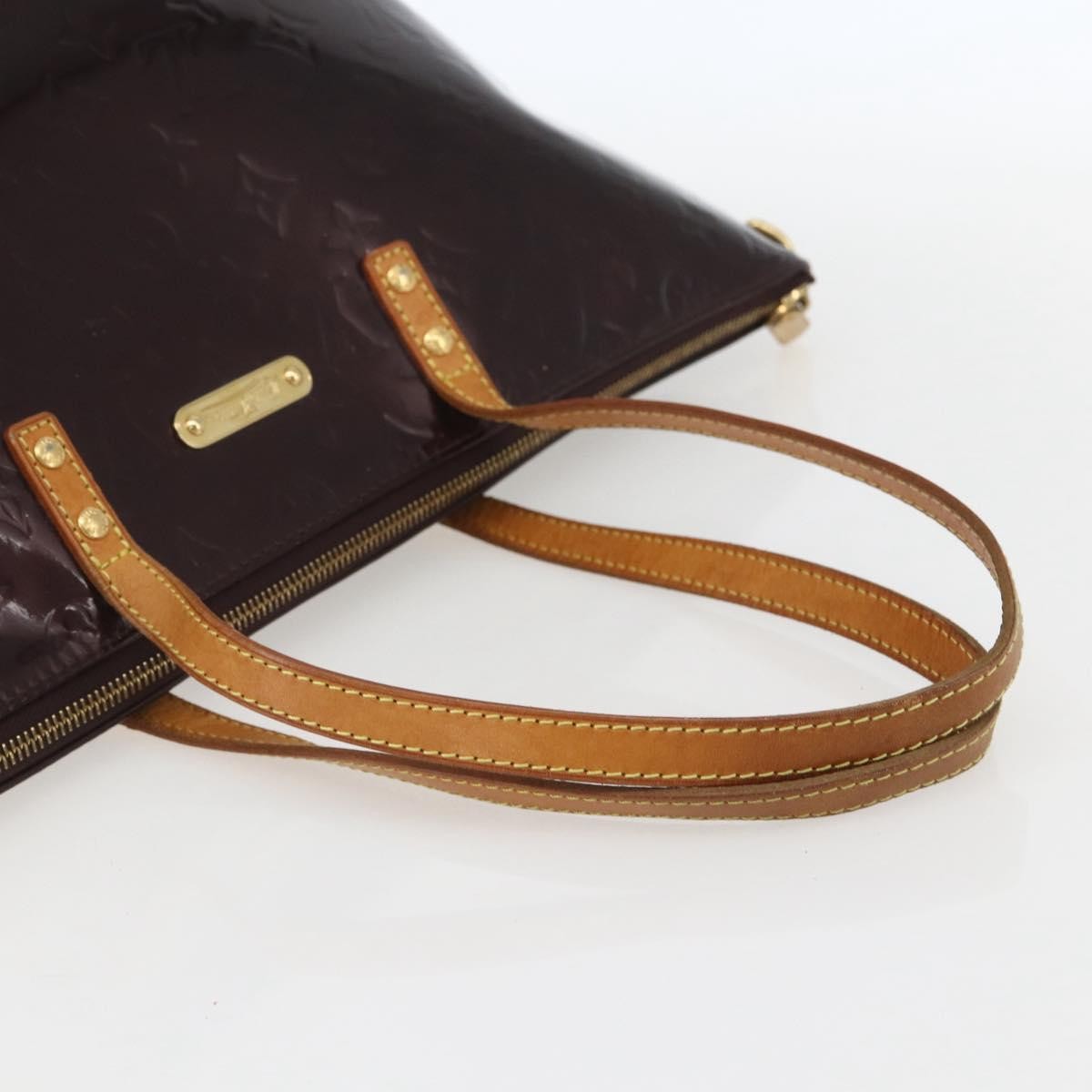 Louis Vuitton Bellevue Handbag Monogram Vernis, BURGUNDY, PATENT_LEATHER, Tote bag