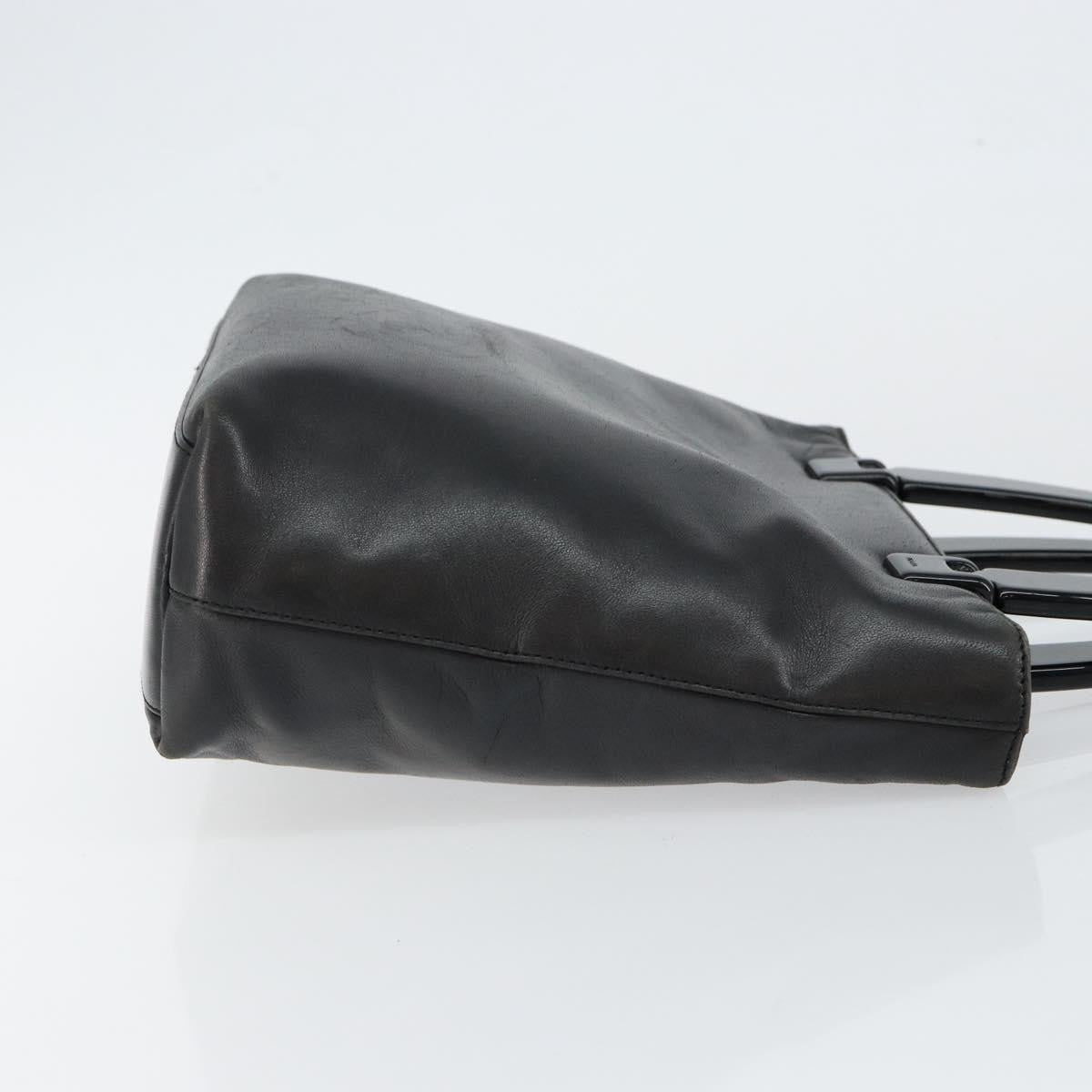 Prada Vintage Handbag Leather, BLACK, LEATHER, Handbag