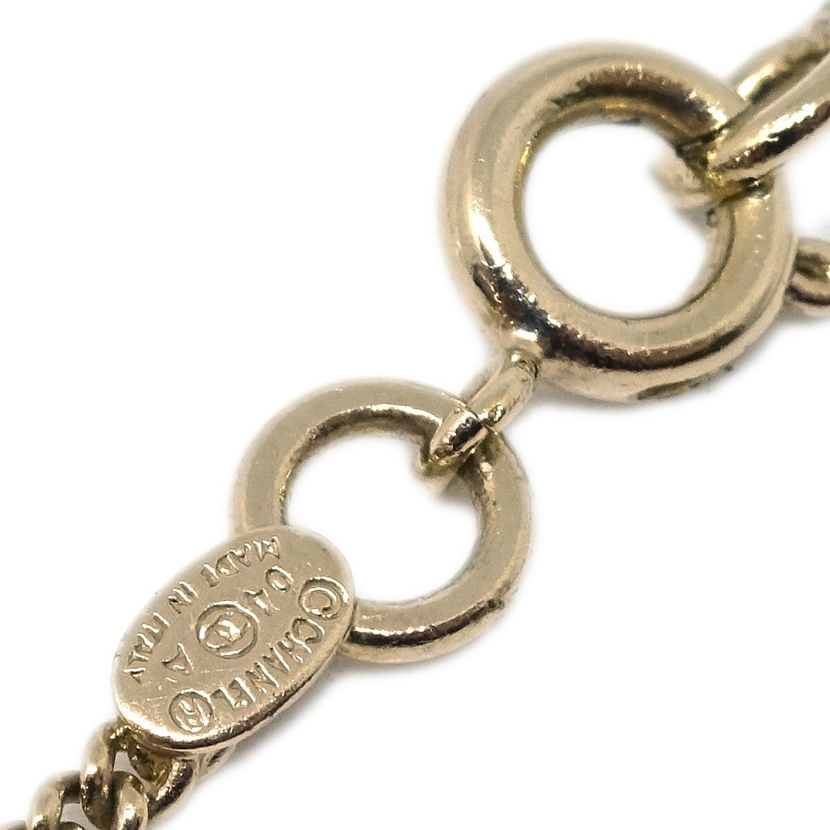 Chanel Rainbow CC Pendant Necklace Metal and Crystals, SILVER, METAL, Necklace