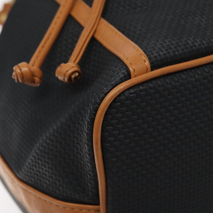 Saint Laurent Vintage Shoulder Bag Canvas, BLACK, CANVAS, Shoulder bag