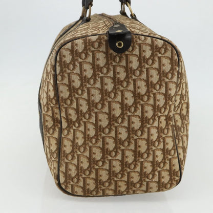 Christian Dior Vintage Trotter Boston Bag Diorissimo Canvas, Beige, Canvas, Handbag