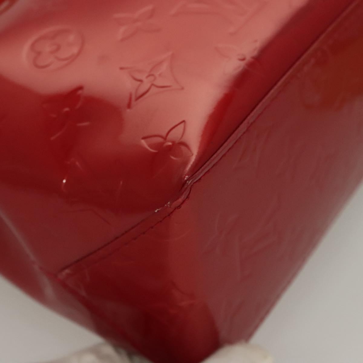 Louis Vuitton Reade Handbag Monogram Vernis, RED, PATENT_LEATHER, Handbag