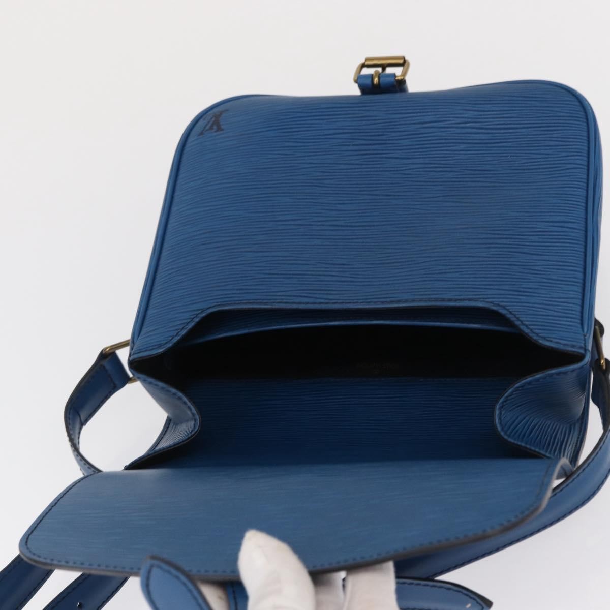 Louis Vuitton Cartouchiere Handbag Epi Leather, BLUE, LEATHER, Shoulder bag