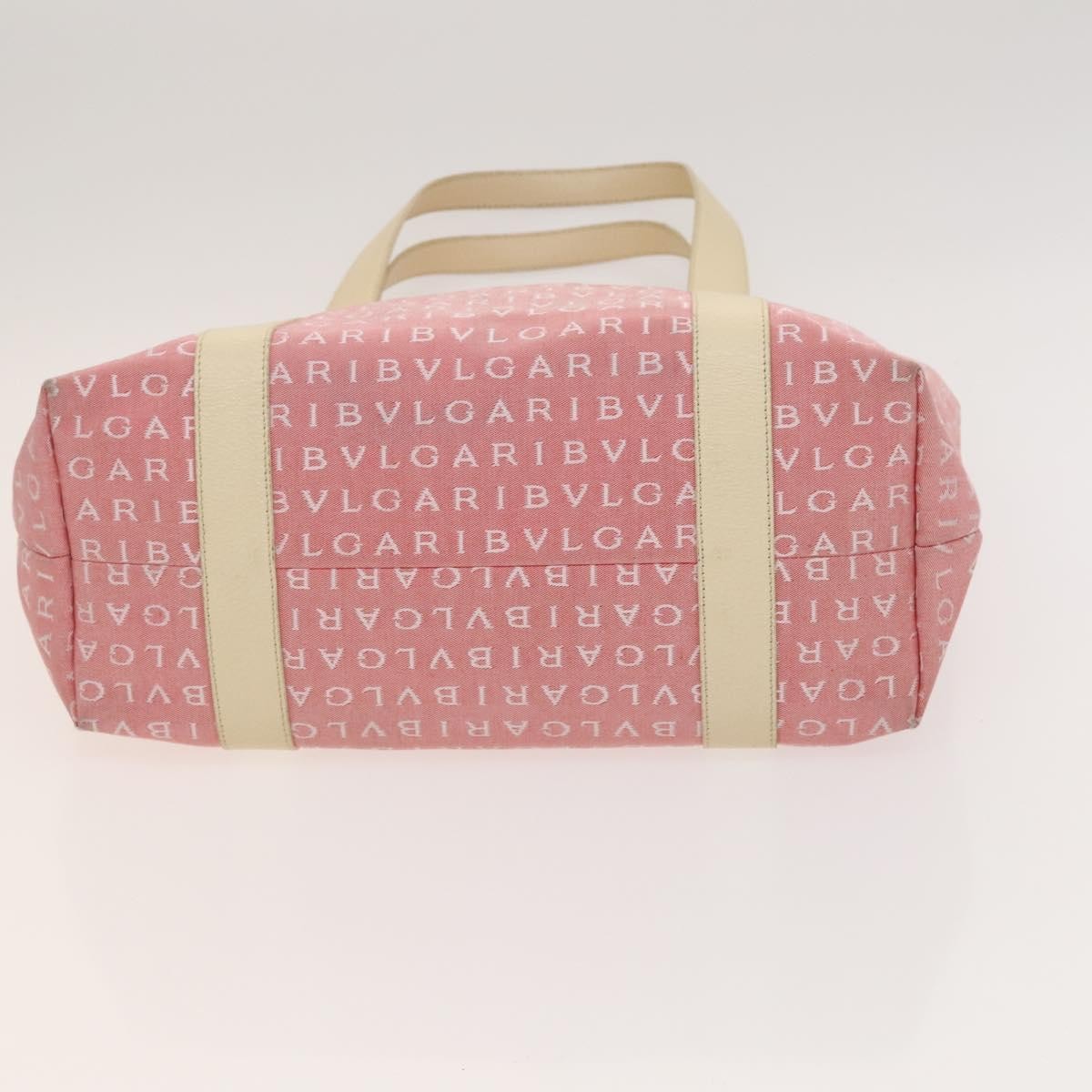 Bvlgari B.Zero1 Logomania Bag Canvas with Leather, PINK, CANVAS, Tote bag