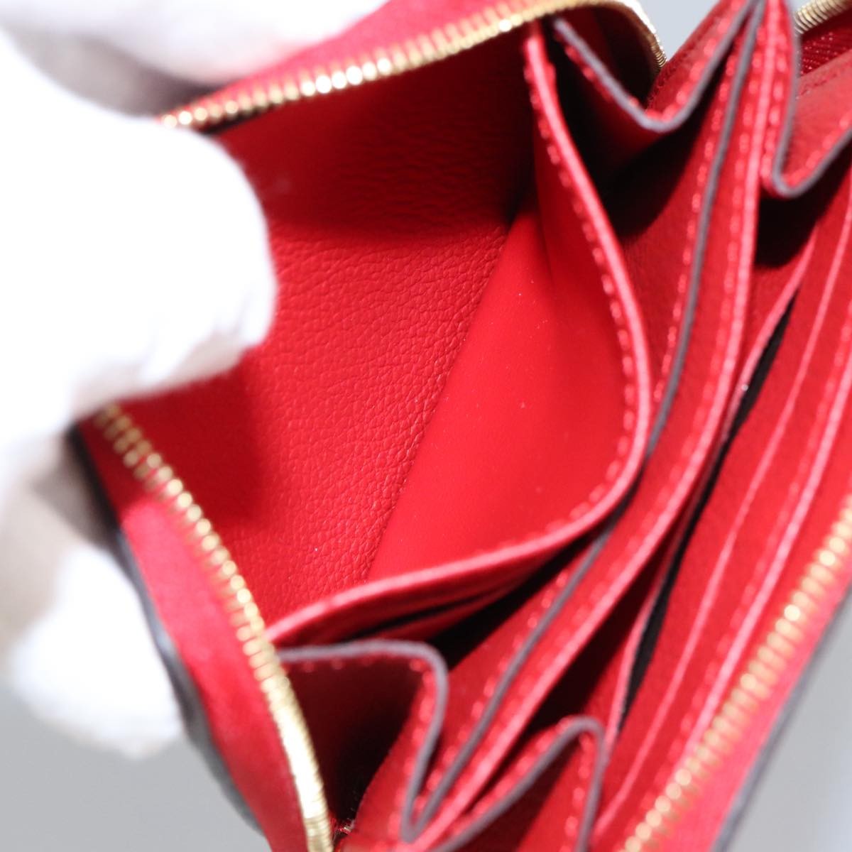 Louis Vuitton Porte-Monnaie Zippy Wallet monogramme empreinte, BROWN, LEATHER, Wallets