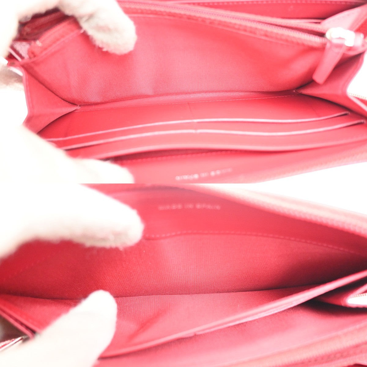 Chanel Timeless CC Zipped Organizer Wallet Leather, RED, LEATHER, Wallets