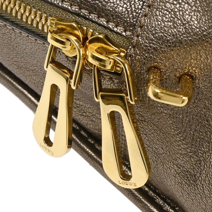 Loewe Amazona Bag Leather, GOLD, LEATHER, Handbag
