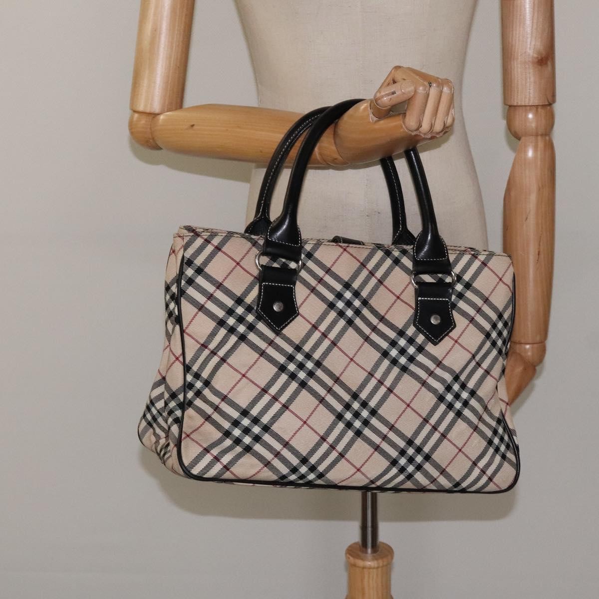 Burberry Nova Check Handbag Nylon, BEIGE, NYLON, Handbag
