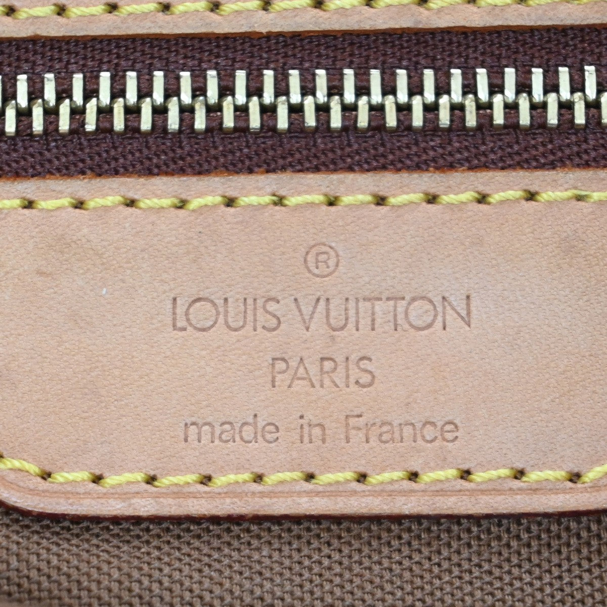 Louis Vuitton Cabas Mezzo Monogram Canvas, BROWN, CANVAS, Tote bag