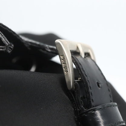 Prada Front Pocket Backpack Tessuto, BLACK, NYLON, Backpack
