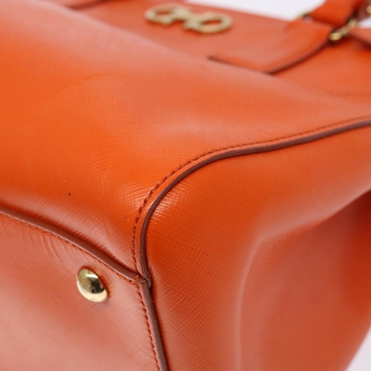 Salvatore Ferragamo Batik Tote Leather, ORANGE, LEATHER, Tote bag