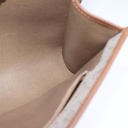 Christian Dior Vintage Honeycomb chain Canvas, BEIGE, CANVAS, Shoulder bag