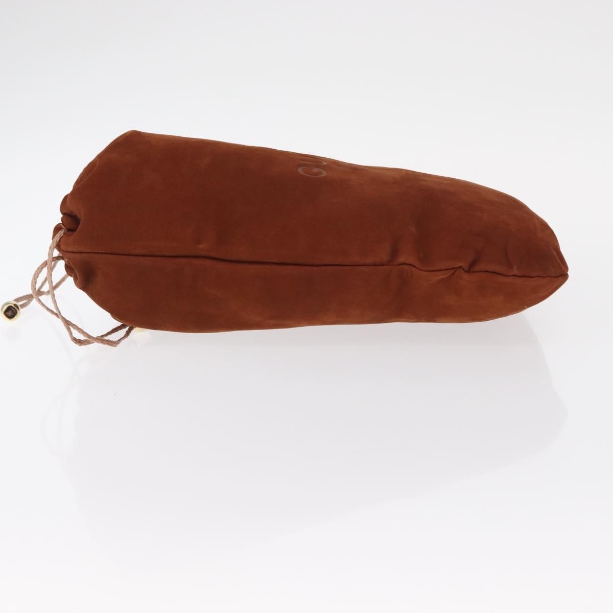 Gucci Pochette Suede, BROWN, SUEDE, Clutche & pouche