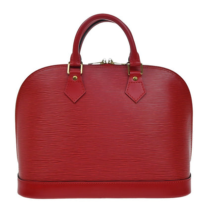 Louis Vuitton Alma Handbag Epi Leather, RED, LEATHER, Handbag
