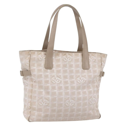 Chanel Travel Line Tote Nylon, BEIGE, NYLON, Tote bag