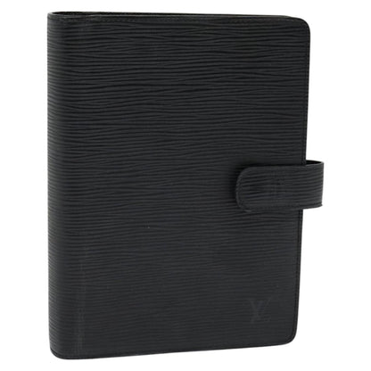 Louis Vuitton Agenda Cover Epi Leather, BLACK, LEATHER, Wallets