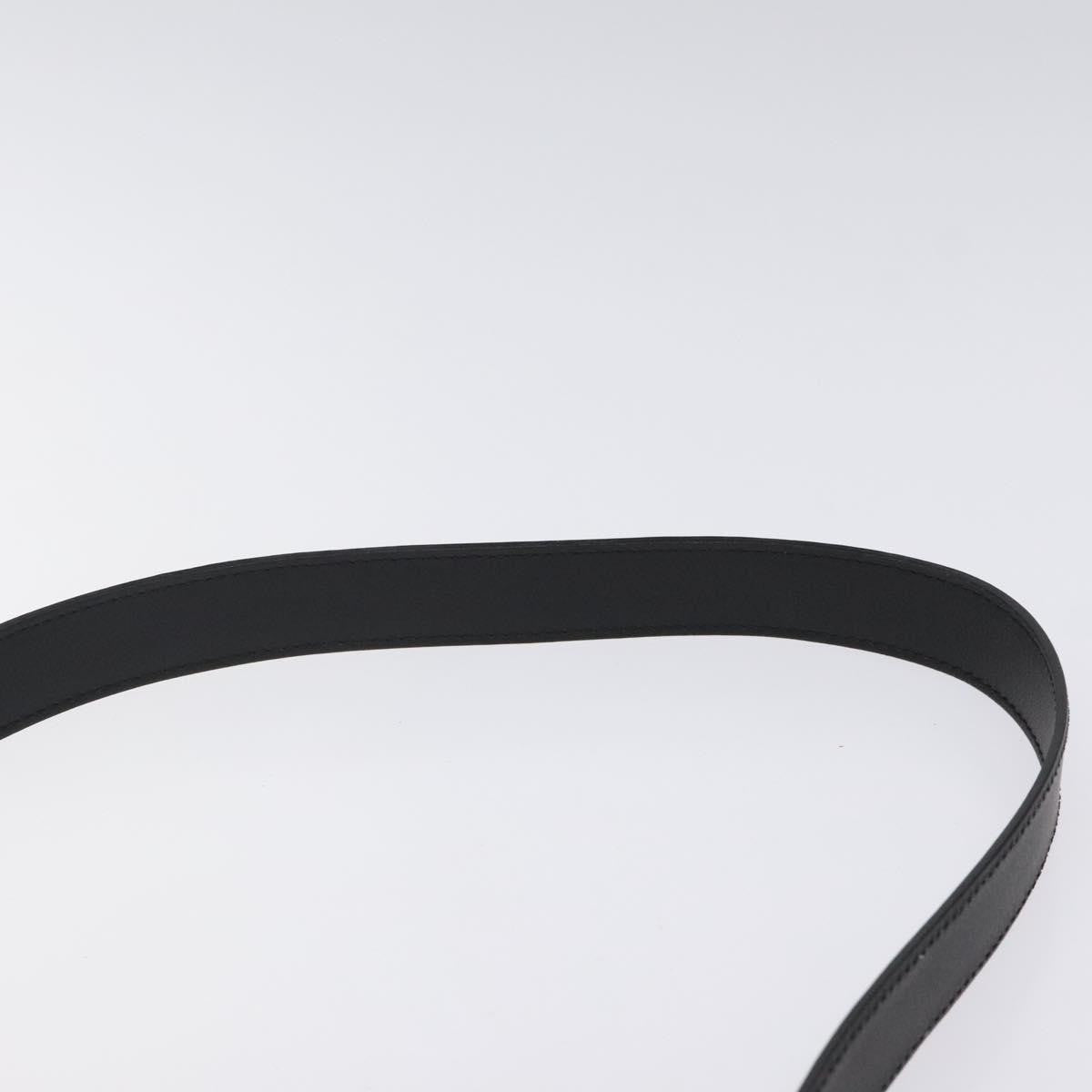 Celine Vintage Circle Logo Crossbody Bag Leather, BLACK, LEATHER, Shoulder bag