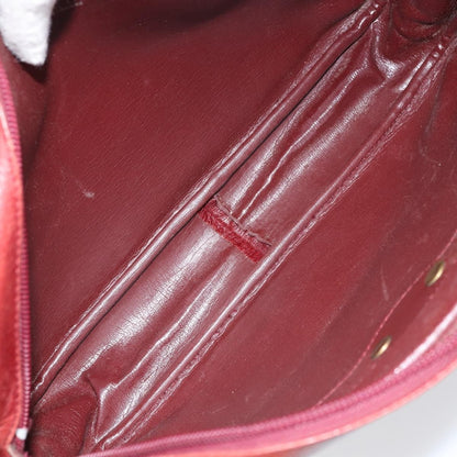 Christian Dior Vintage Shoulder Bag Leather, RED, LEATHER, Shoulder bag