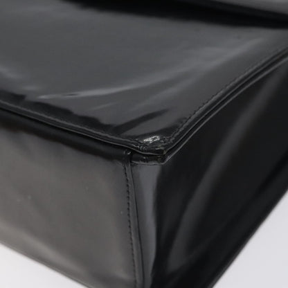 Chanel Vintage CC Box Flap Bag Patent Leather, BLACK, PATENT_LEATHER, Handbag