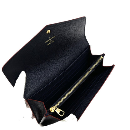 Louis Vuitton Sarah Wallet NM Monogram Empreinte Leather, NAVY, LEATHER, Wallets