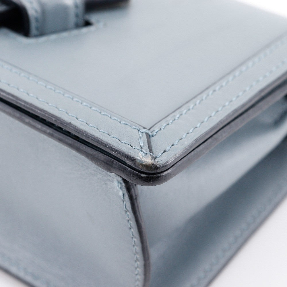 Loewe Barcelona Shoulder Bag Leather, BLUE, LEATHER, Shoulder bag